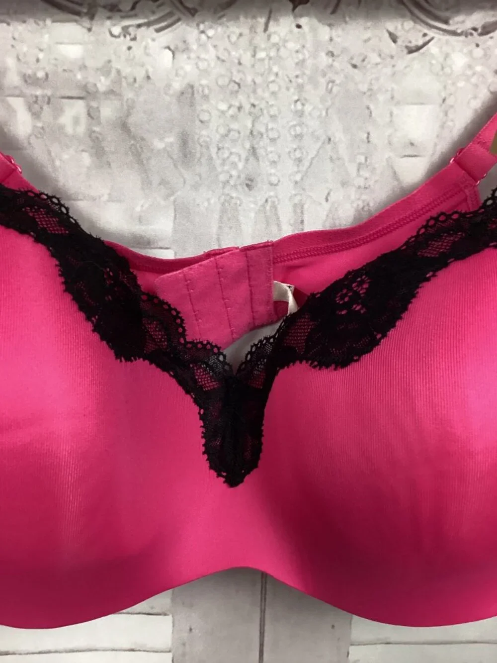 Cacique Pink Bra Lace Trim Balconette NWT 42DD